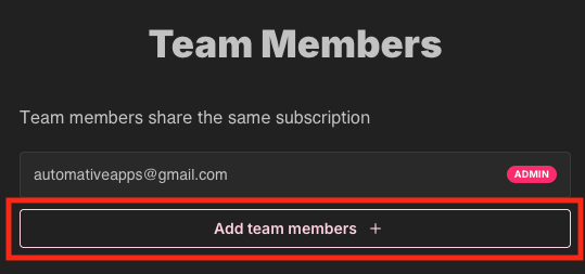 Add Team Members