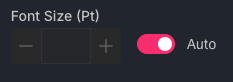 Auto Font Sizing