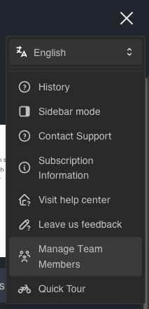 Manage Team Members