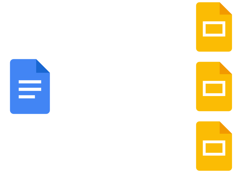 One document multiple presentations