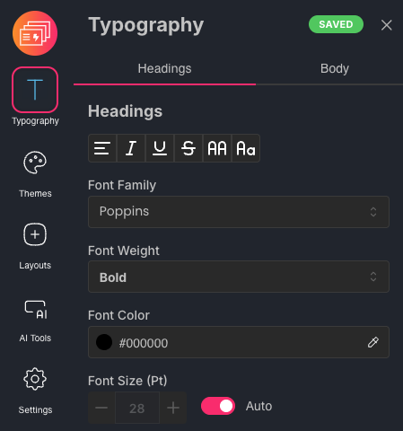 Maintain consistent formatting